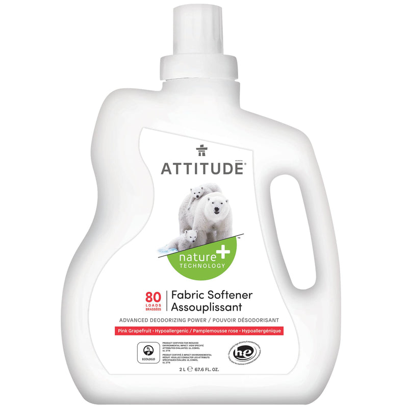 ATTITUDE Nature+ Fabric Softener Pink Grapefruit 12186_en?_main? Pink Grapefruit / 80 loads