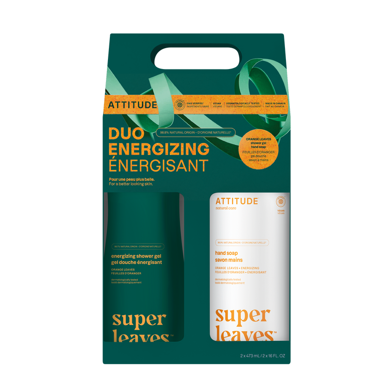 Coffret gel douche et savon  à mains : Super Leaves™