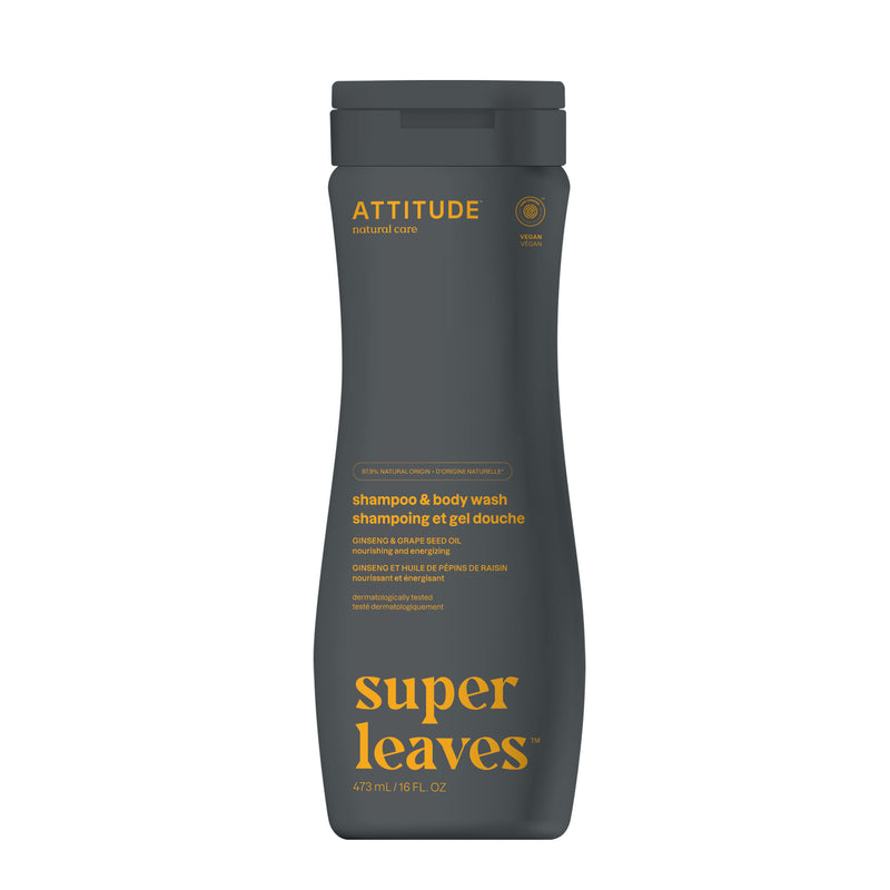 2 en 1 Shampoing et Gel Nettoyant – Sport  : SUPER LEAVES™