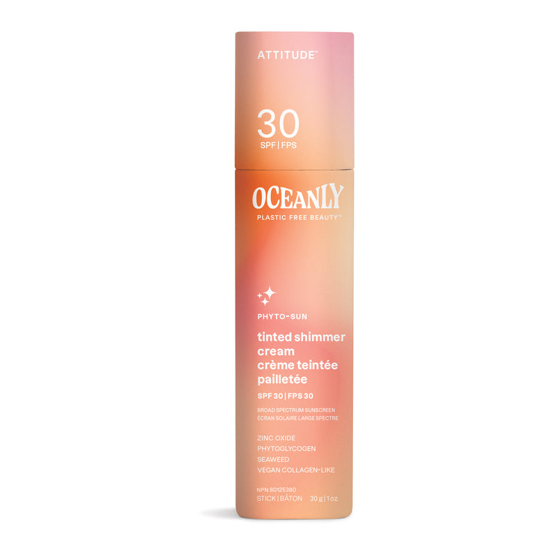 Solid Tinted Shimmer Cream SPF 30 with Zinc Oxide : Oceanly - Phyto-sun