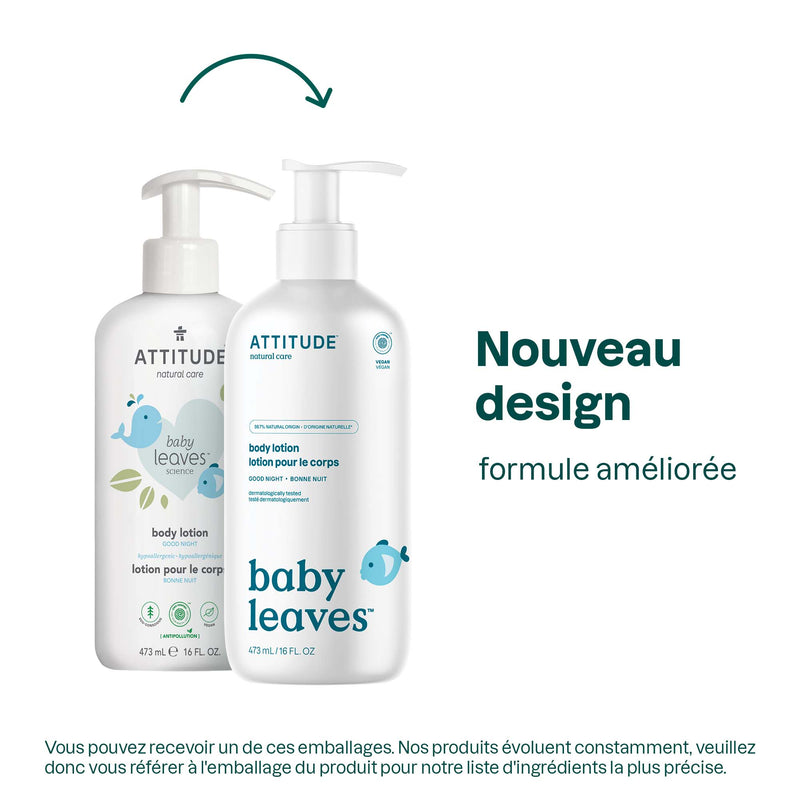 ATTITUDE baby leaves™ lotion pour le corps naturelle 16623_fr? Bonne nuit