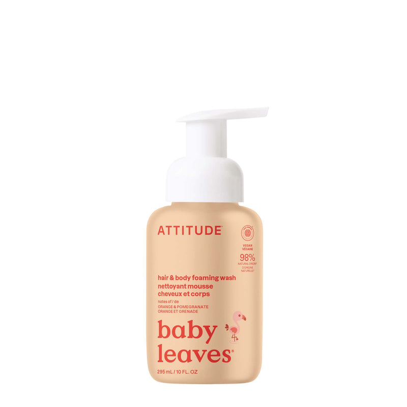 2 en 1 Nettoyant mousse pour cheveux et corps : baby leaves™