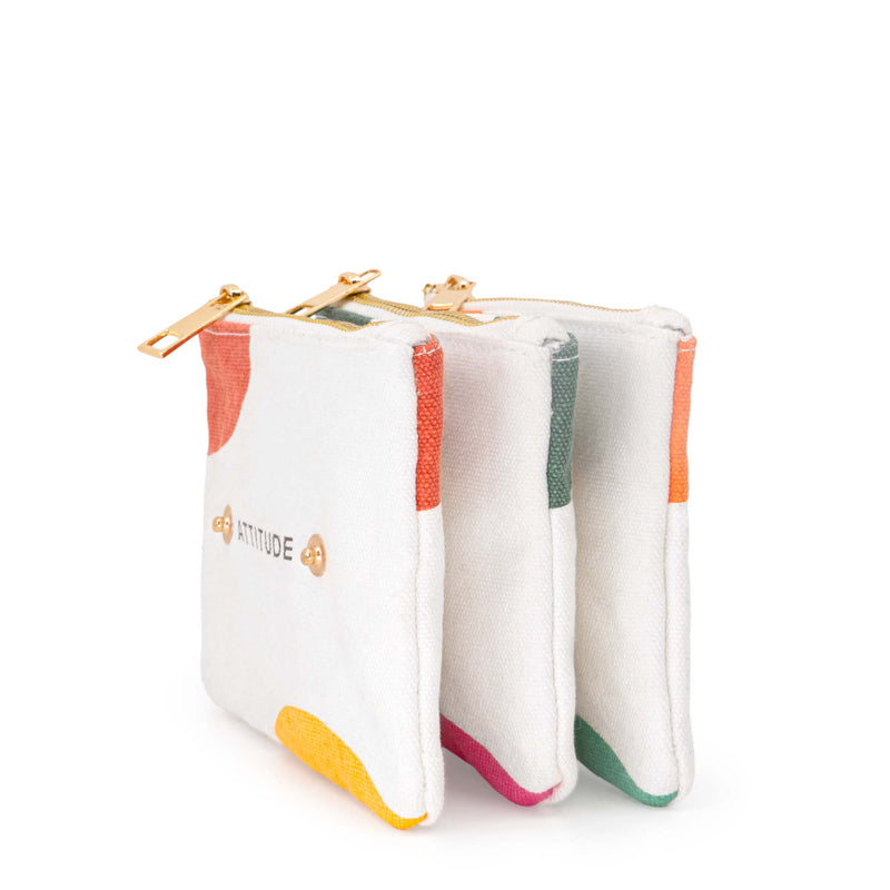 Trio pochettes voyage réutilisables