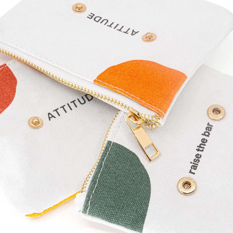 Trio pochettes voyage réutilisables