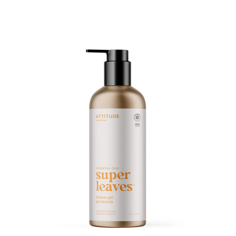 ATTITUDE super leaves essential oils shower gel Petitgrain and jasmine 19831_en?_main? 473 mL