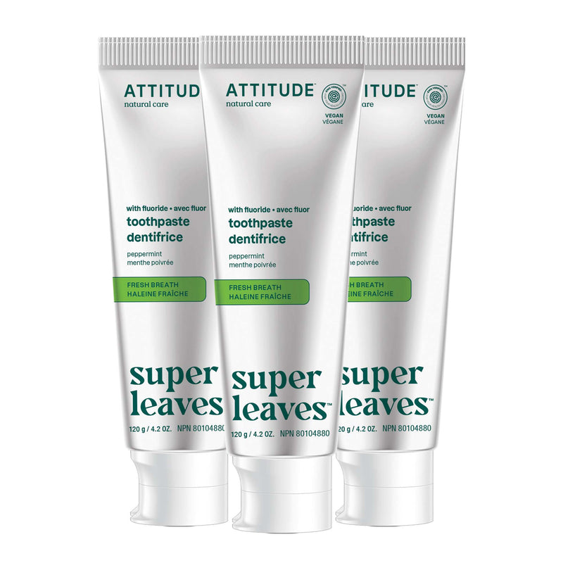 Trio dentifrices avec fluor - Haleine fraîche
