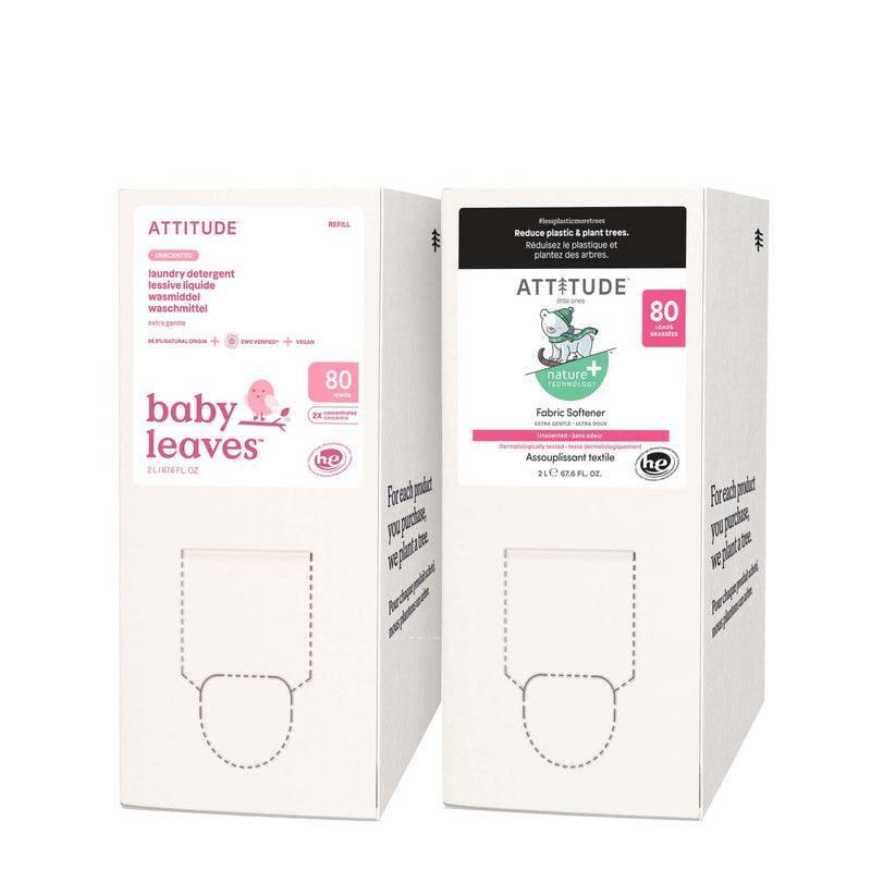 Duo Eco-Refill : Baby Laundry Detergent & Fabric Softener : BABY LEAVES™